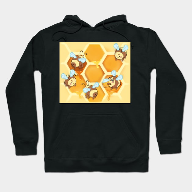 Kawaii Honey Bees Hoodie by FrostedSoSweet